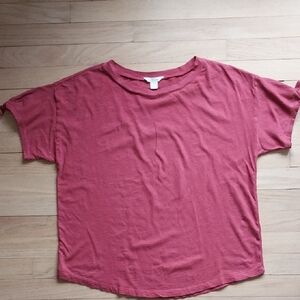Casual Red Women's Top